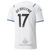 Maglia ufficiale Manchester City Kevin De Bruyne 17 Trasferta 2021-22 per Uomo